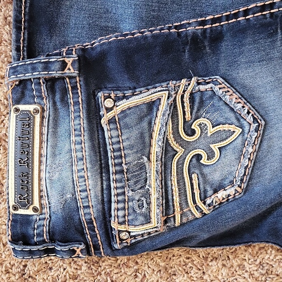 EUC ROCK REVIVAL CROP SZ 27 CARO - Picture 5 of 5